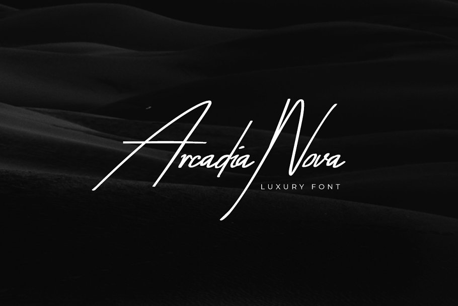 Przykład czcionki Arcadia Nova